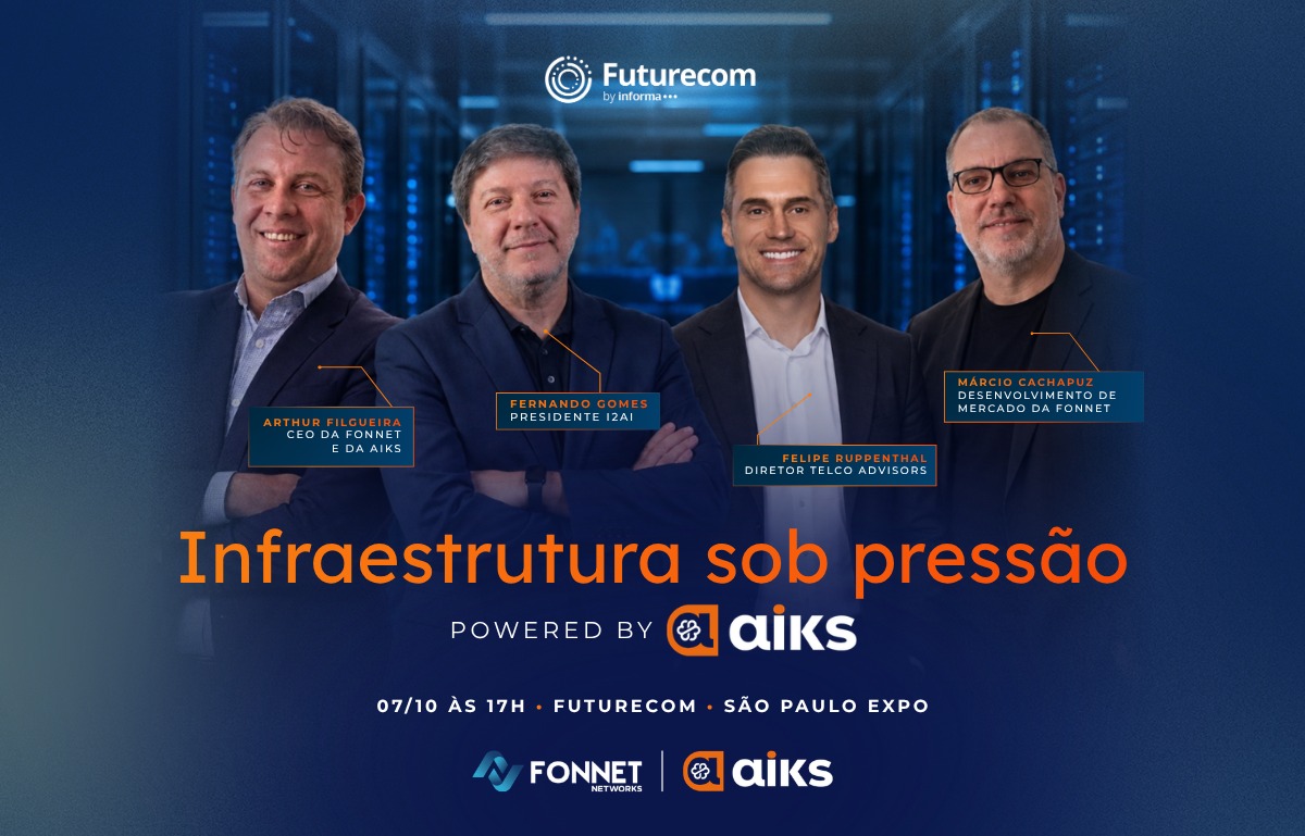Grupo FonNet leva à Futurecom debate sobre pressão da IA em ISPs e data centers